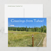 Carte Postale Salutations de Tahoe ! (Devant / Derrière)