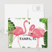 Carte Postale Salutations de Tampa, Floride (Devant / Derrière)