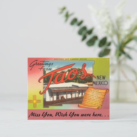 Carte Postale Salutations de Taos (Debout devant)