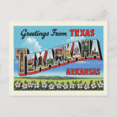 Carte Postale Salutations de Texarkana (Devant)