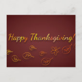Carte Postale Salutations de Thanksgiving (Devant)