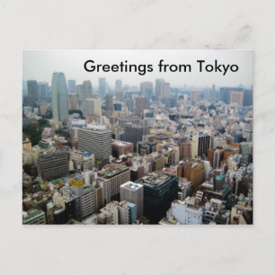 Carte Postale Salutations de Tokyo