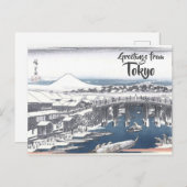 Carte Postale Salutations de Tokyo (Devant / Derrière)