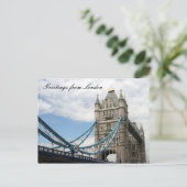 Carte Postale salutations de tour (Debout devant)