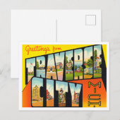 Carte Postale Salutations de Traverse City, Michigan Travel (Devant / Derrière)