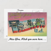 Carte Postale Salutations de Trenton, New Jersey (Devant / Derrière)