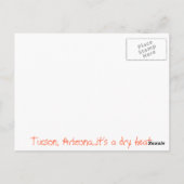 Carte Postale Salutations de Tucson ! (Dos)