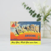 Carte Postale Salutations de Tucson (Debout devant)