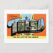 Carte Postale Salutations de Tulsa, Oklahoma (Devant)