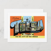 Carte Postale Salutations de Tulsa, Oklahoma ! (Devant / Derrière)