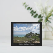 Carte Postale Salutations de Tulum, Mexique (Debout devant)
