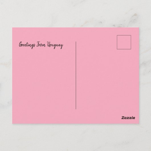 Carte Postale Salutations de Uruguay Natural (Dos)