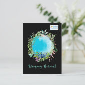Carte Postale Salutations de Uruguay Natural Blue (Debout devant)