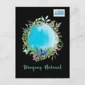 Carte Postale Salutations de Uruguay Natural Blue (Devant)