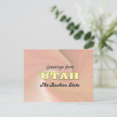 Carte Postale Salutations de Utah (Debout devant)
