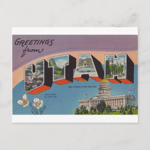 Carte Postale Salutations De Utah