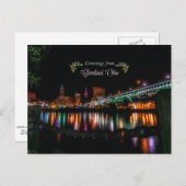 Carte Postale Salutations de vacances de Cleveland (Devant / Derrière)