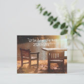 Carte Postale Salutations de vacances de la maison (Debout devant)