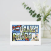 Carte Postale Salutations de Valley Forge, PA (Debout devant)