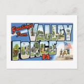 Carte Postale Salutations de Valley Forge, PA (Devant)
