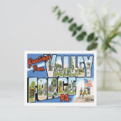 Carte Postale Salutations de Valley Forge Pennsylvania US City (Debout devant)