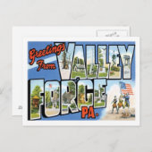 Carte Postale Salutations de Valley Forge Pennsylvania US City (Devant / Derrière)