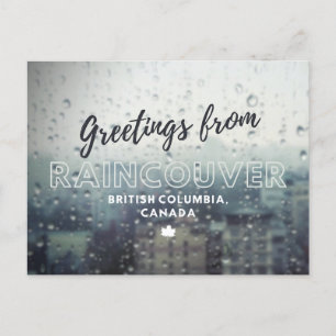 Carte Postale Salutations de Vancouver