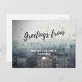 Carte Postale Salutations de Vancouver (Devant / Derrière)