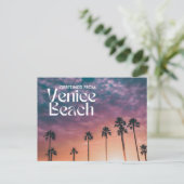 Carte Postale Salutations de Venice Beach Sunset Postcard (Debout devant)