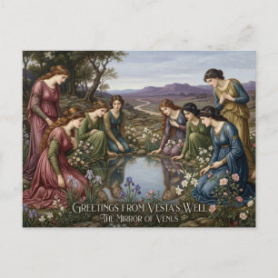 Carte Postale Salutations de Vesta's Well, Miroir de Vénus