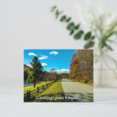 Carte Postale Salutations de Virginia Postcard 3 (Debout devant)