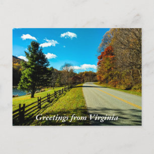 Carte Postale Salutations de Virginia Postcard 3
