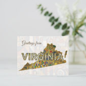 Carte Postale Salutations de Virginie (Debout devant)