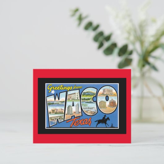 Carte Postale Salutations de Waco Texas (Debout devant)