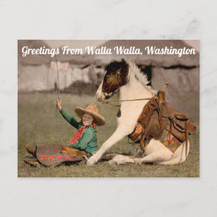 Carte Postale Salutations De Walla Walla, Washington Postcard