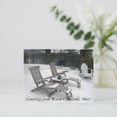 Carte Postale Salutations de Warm Cleveland Ohio (Debout devant)