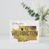 Carte Postale Salutations de Washington (Debout devant)