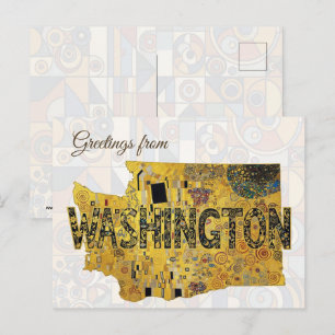 Carte Postale Salutations de Washington