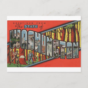 Carte Postale Salutations de Washington