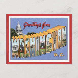 Carte Postale Salutations De Washington, D.C. USA