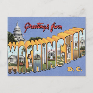 Carte Postale Salutations De Washington, D.C. USA