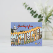 Carte Postale Salutations De Washington, D.C. USA (Debout devant)