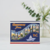 Carte Postale Salutations de Washington DC ! (Debout devant)