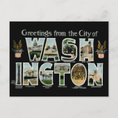 Carte Postale Salutations de Washington DC ! (Devant)