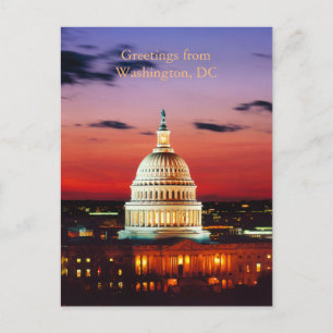 Carte Postale Salutations de Washington DC