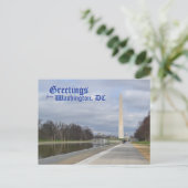 Carte Postale Salutations de Washington DC (Debout devant)