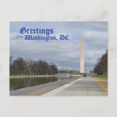 Carte Postale Salutations de Washington DC (Devant)
