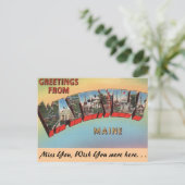 Carte Postale Salutations de Waterville (Debout devant)