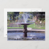 Carte Postale Salutations de Wellington Nouvelle-Zélande (Devant / Derrière)