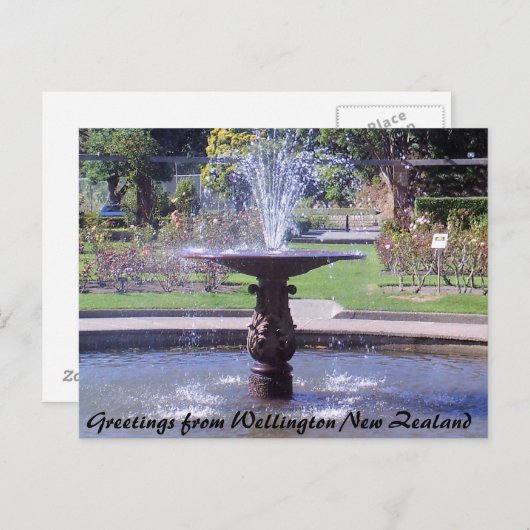 Carte Postale Salutations de Wellington Nouvelle-Zélande (Devant / Derrière)